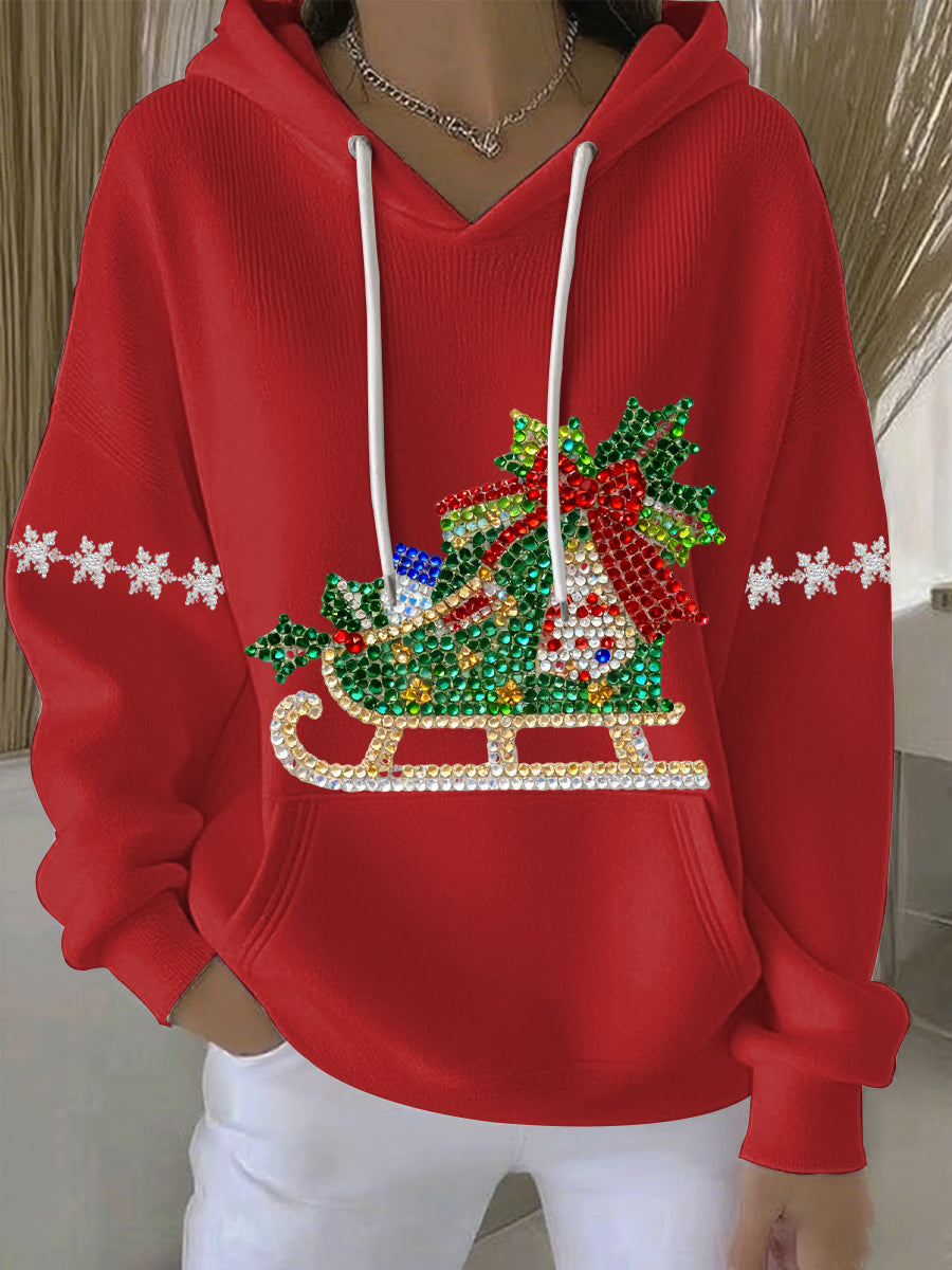 Optimized Product Title: "Damen Weihnachtsdruck Freizeit Hoodie - Festlicher Pullover für Damen, Bequem und Stylisch für die Feiertage" 

This title includes relevant keywords while providing additional details to attract potential buyers.