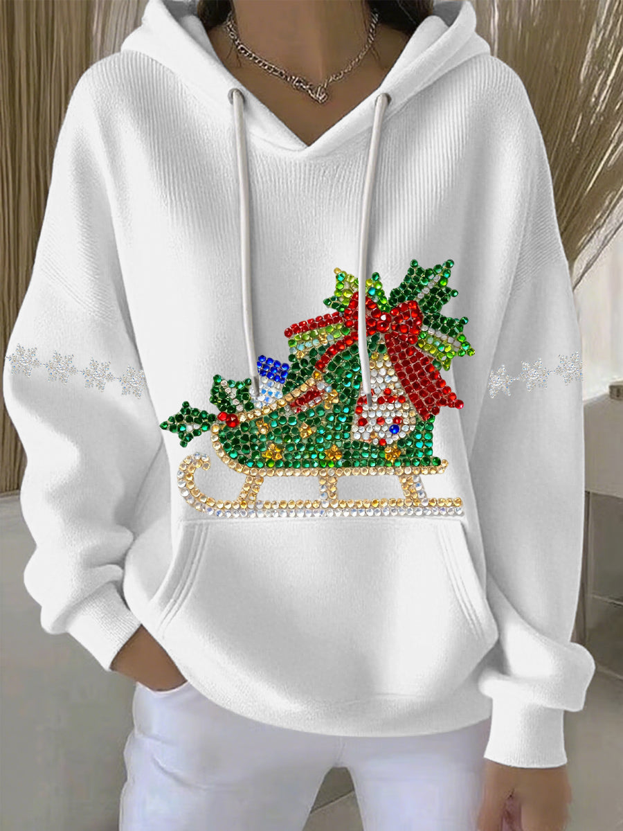 Optimized Product Title: "Damen Weihnachtsdruck Freizeit Hoodie - Festlicher Pullover für Damen, Bequem und Stylisch für die Feiertage" 

This title includes relevant keywords while providing additional details to attract potential buyers.