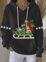 Optimized Product Title: "Damen Weihnachtsdruck Freizeit Hoodie - Festlicher Pullover für Damen, Bequem und Stylisch für die Feiertage" 

This title includes relevant keywords while providing additional details to attract potential buyers.