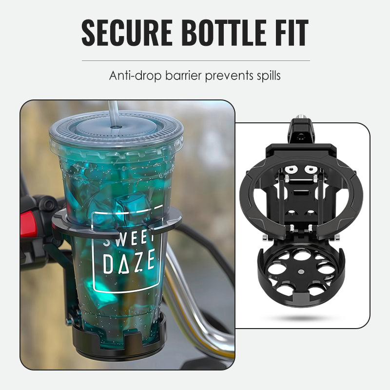 Foldable Bike Water Bottle Cage – Aluminum Alloy, Anti-Drop Lock & Universal Fit