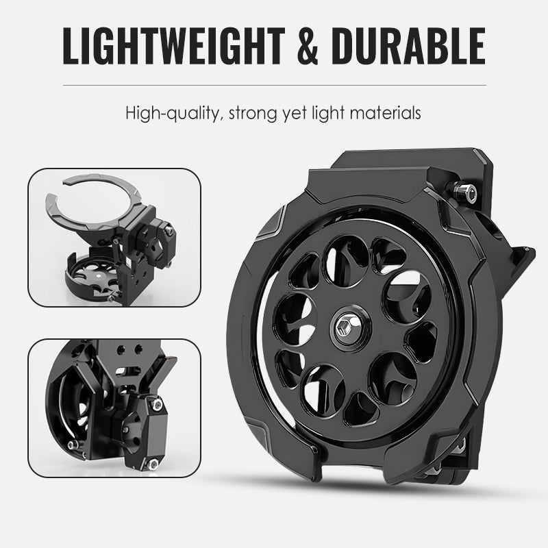 Foldable Bike Water Bottle Cage – Aluminum Alloy, Anti-Drop Lock & Universal Fit