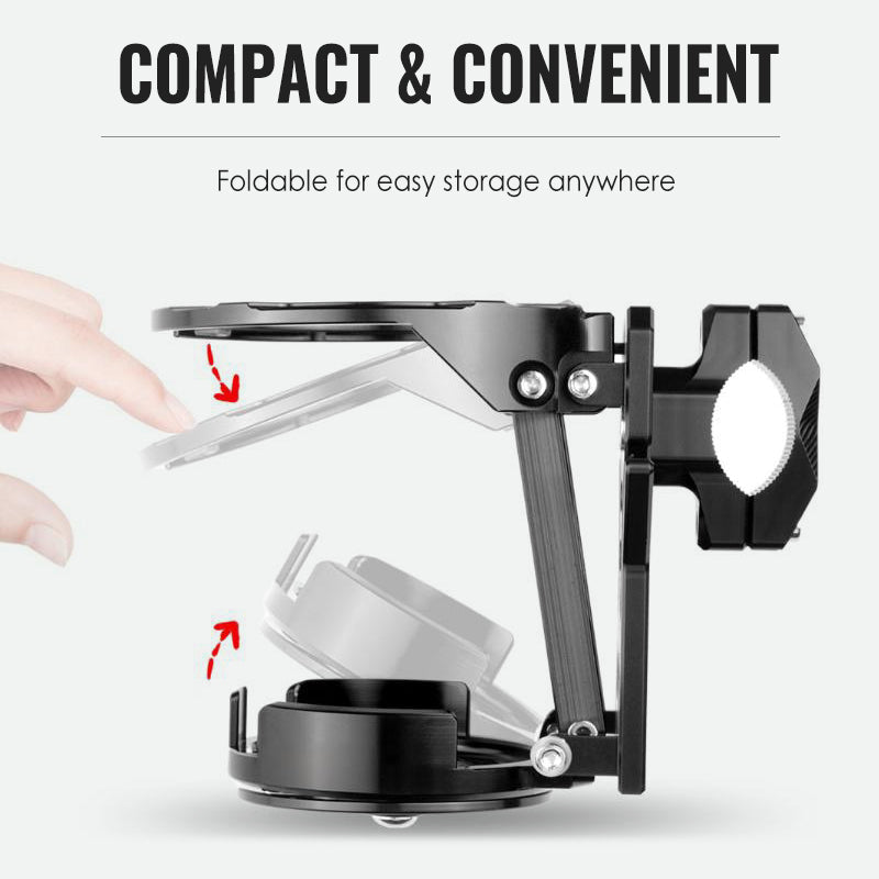 Foldable Bike Water Bottle Cage – Aluminum Alloy, Anti-Drop Lock & Universal Fit