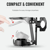 Foldable Bike Water Bottle Cage – Aluminum Alloy, Anti-Drop Lock & Universal Fit