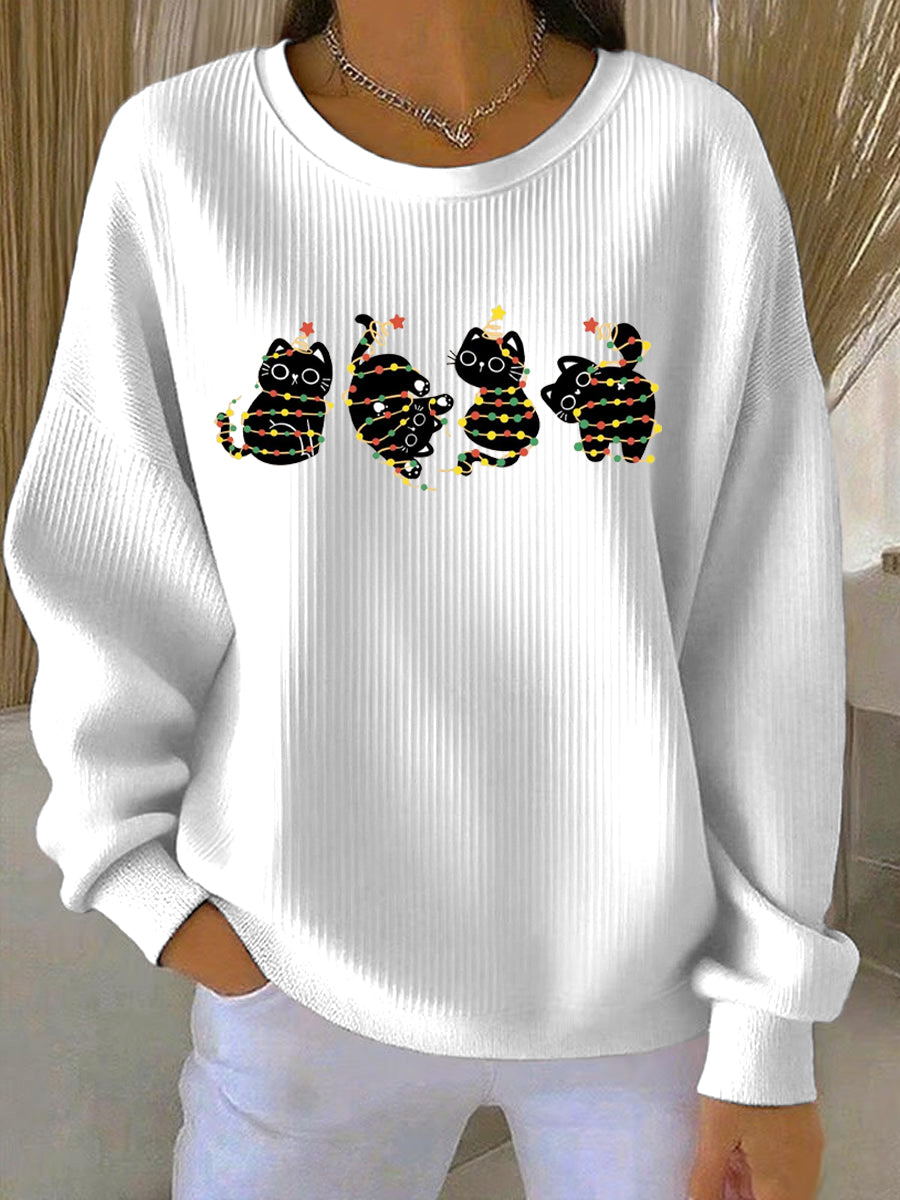 Optimized Product Title: "Damen Weihnachtsdruck Freizeit Sweatshirt - Festliches Design, Bequem & Stylisch für die Feiertage" 

This title includes relevant keywords for better visibility and highlights key features to attract potential buyers.
