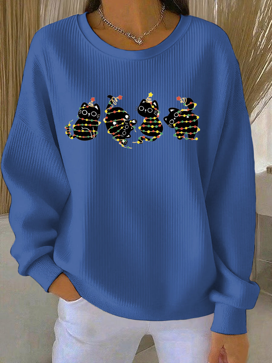 Optimized Product Title: "Damen Weihnachtsdruck Freizeit Sweatshirt - Festliches Design, Bequem & Stylisch für die Feiertage" 

This title includes relevant keywords for better visibility and highlights key features to attract potential buyers.