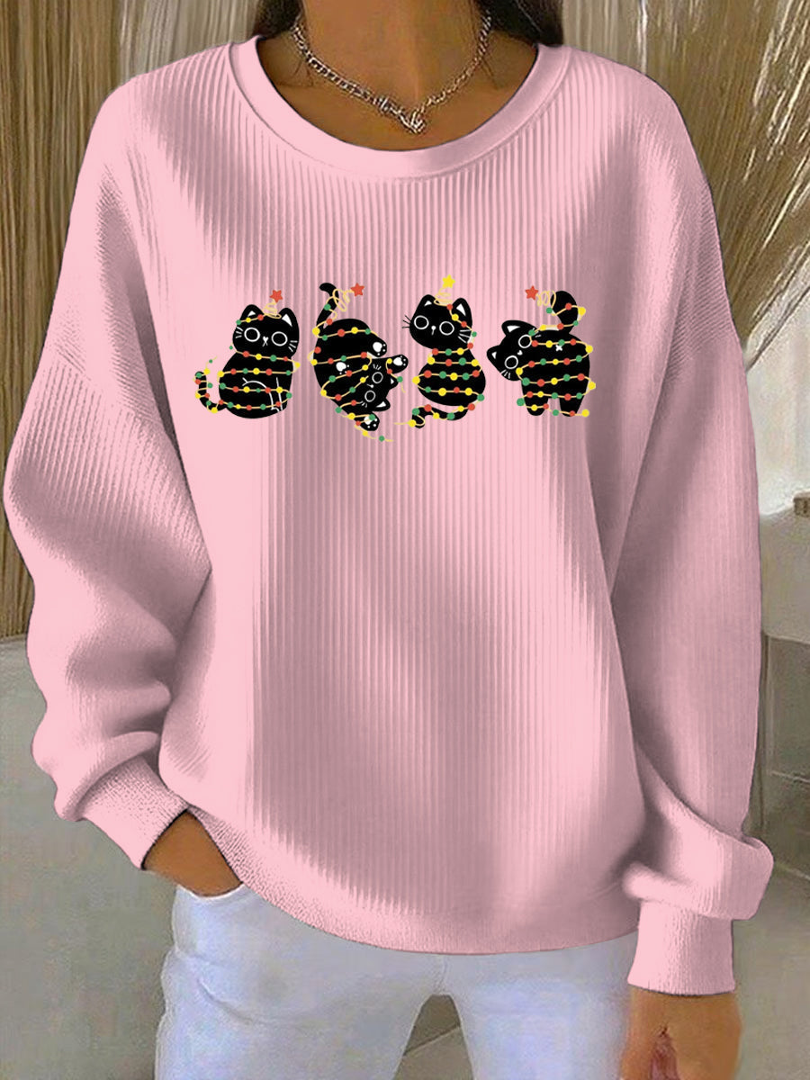 Optimized Product Title: "Damen Weihnachtsdruck Freizeit Sweatshirt - Festliches Design, Bequem & Stylisch für die Feiertage" 

This title includes relevant keywords for better visibility and highlights key features to attract potential buyers.
