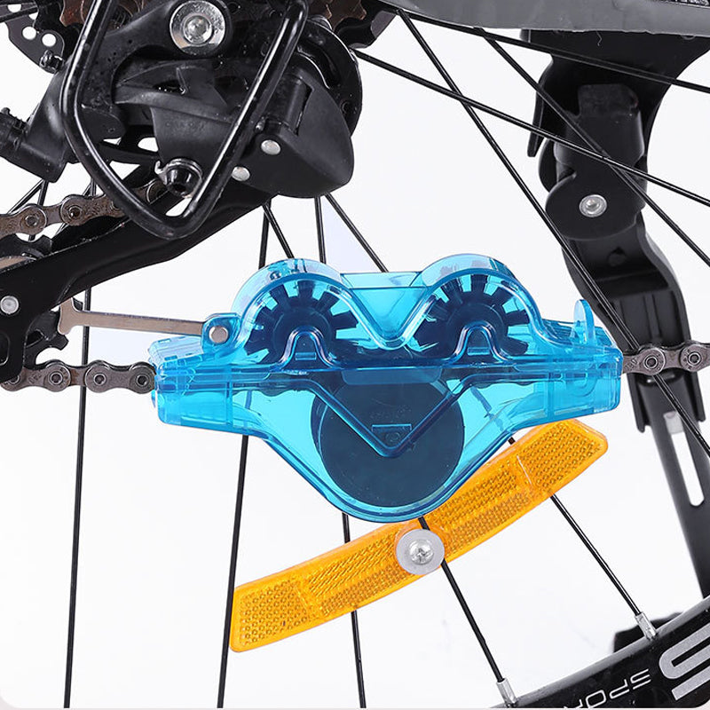 Bicycle Chain Cleaner Tool – ABS Plastic, Blue & 2-Pack