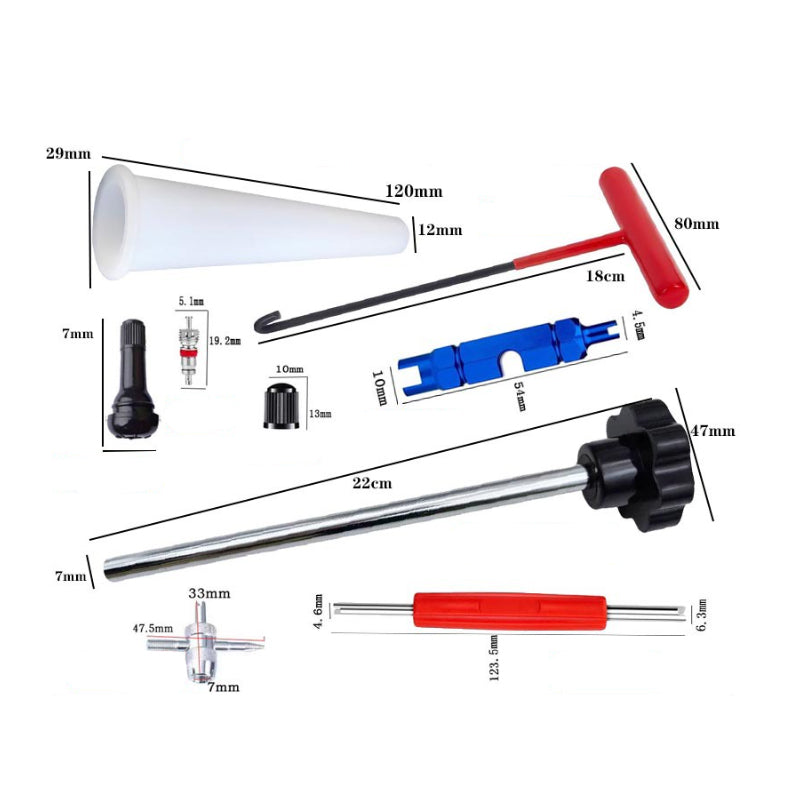 Tire Valve Tool Set - Fast Valve Replacement