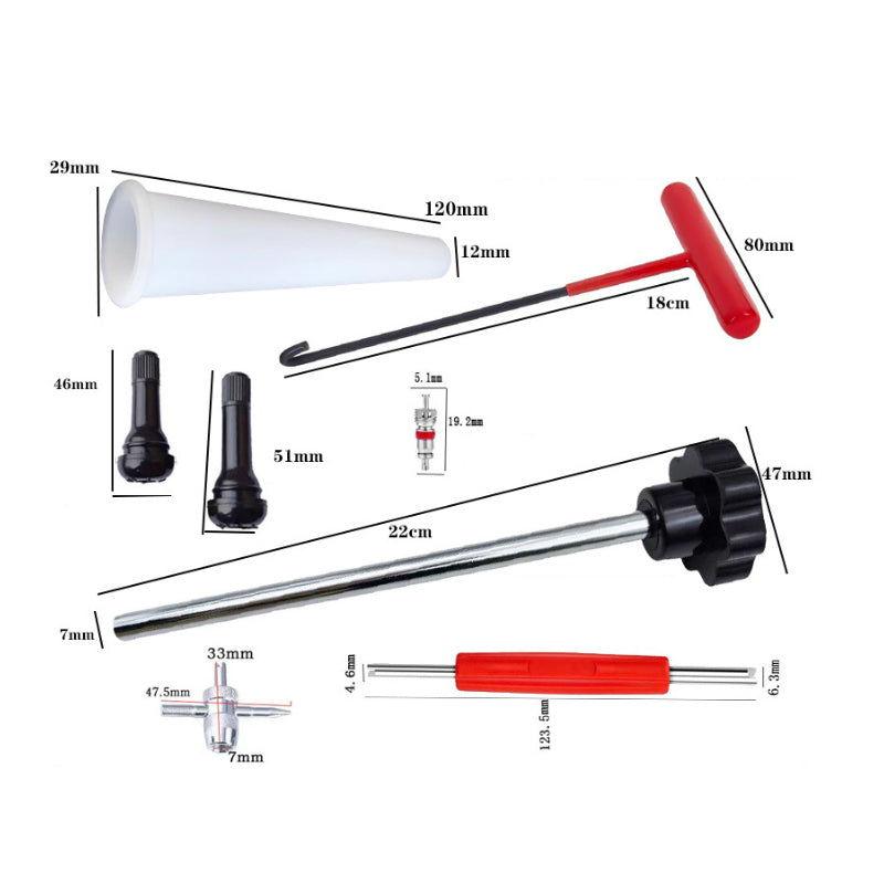 Tire Valve Tool Set - Fast Valve Replacement