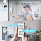 4MP WiFi Bulb Security Camera – E27 Socket, Full-Color Night Vision & Motion Detection