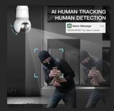 4MP WiFi Bulb Security Camera – E27 Socket, Full-Color Night Vision & Motion Detection