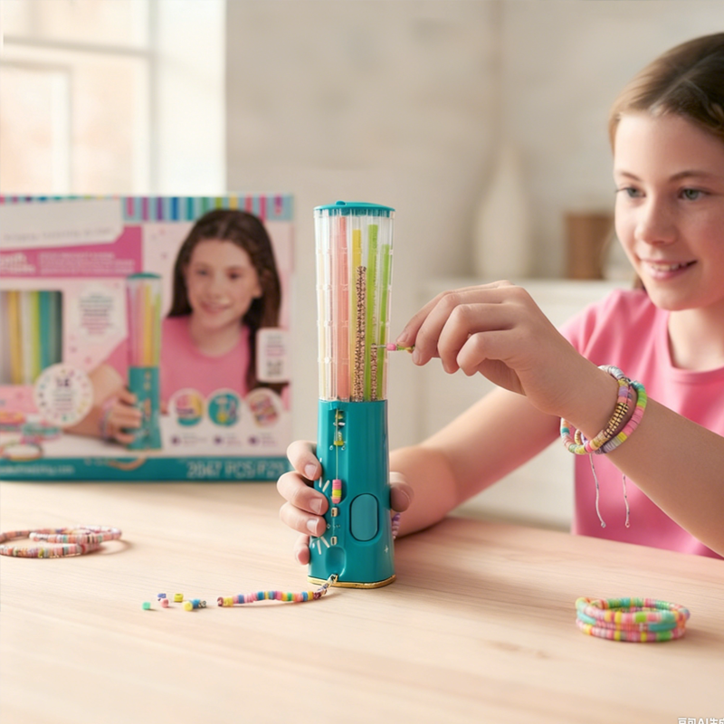 Bead Bracelet Making Kit – Click Carousel, Heishi Beads & Elastic Cord
