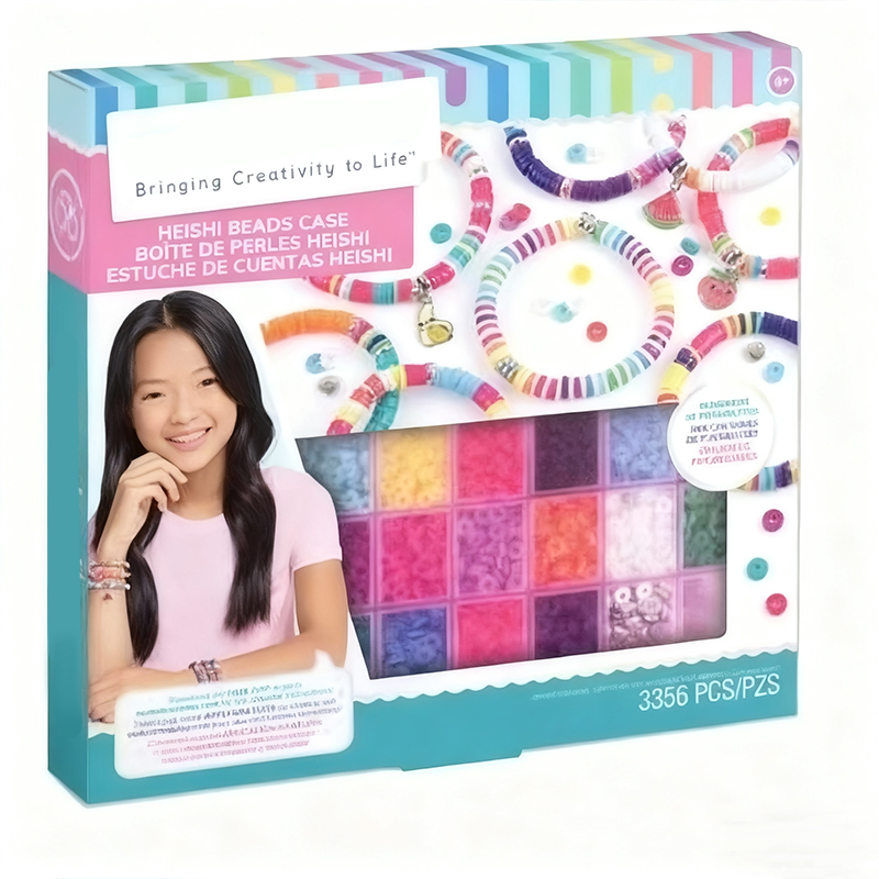 Bead Bracelet Making Kit – Click Carousel, Heishi Beads & Elastic Cord