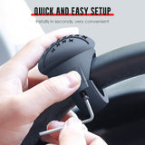 Silicone Steering Wheel Knob – 360° Ball Bearing, Non-Slip Grip & Tool-Free Clamp