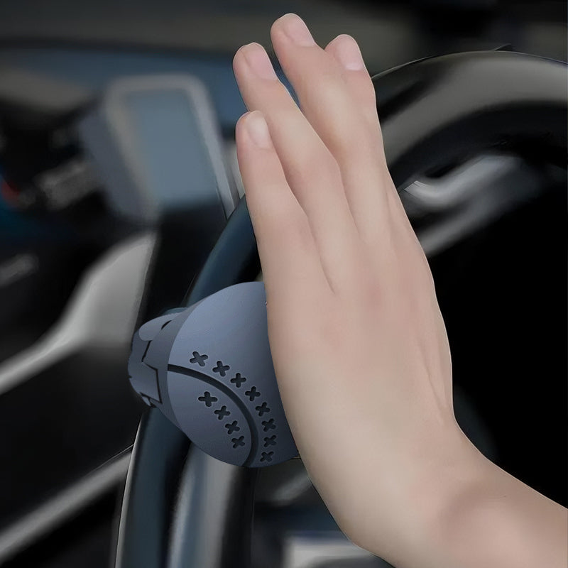 Silicone Steering Wheel Knob – 360° Ball Bearing, Non-Slip Grip & Tool-Free Clamp