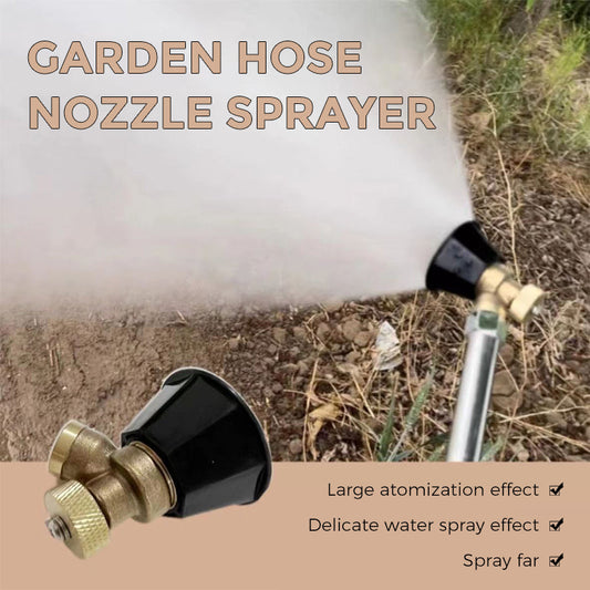 Adjustable Copper Spray Nozzle – Swirl Chamber Mist, 360° Lock & 14mm Thread
