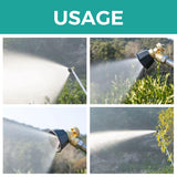 Adjustable Copper Spray Nozzle – Swirl Chamber Mist, 360° Lock & 14mm Thread