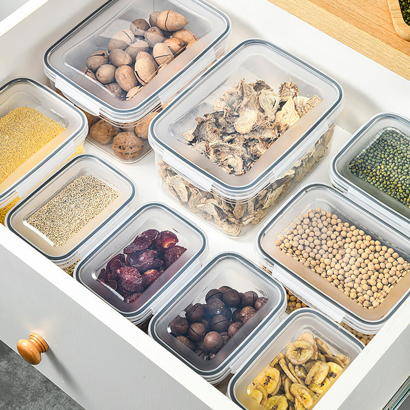 Fridge Storage Container Set – 3-Piece with Drain Tray, Airtight, Stackable