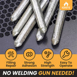 Low-Temperature Solder Rods – Tin-Aluminum Alloy, 75 mm & Flux-Cored