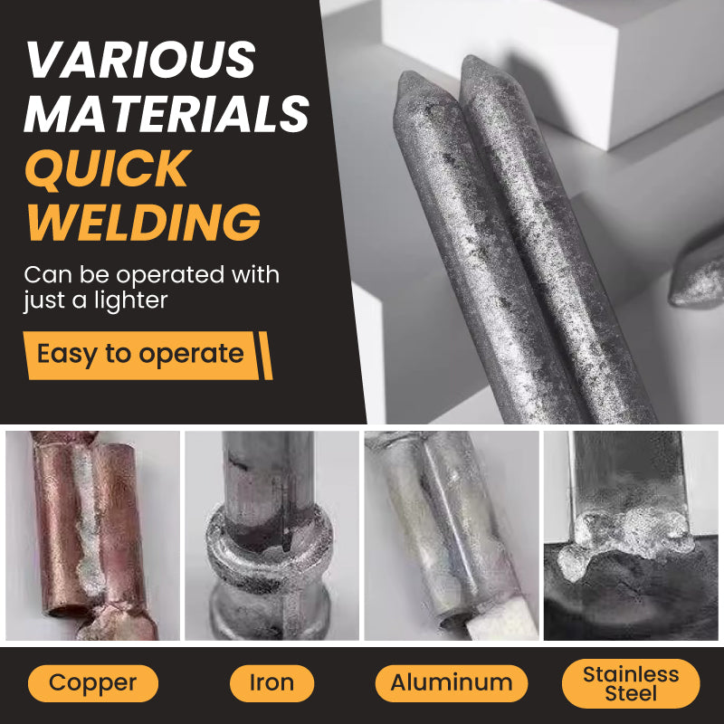 Low-Temperature Solder Rods – Tin-Aluminum Alloy, 75 mm & Flux-Cored