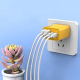 4-Port USB Fast Charger – 120W, 2× USB-C PD & 2× USB-A QC3.0, EU Plug