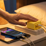 4-Port USB Fast Charger – 120W, 2× USB-C PD & 2× USB-A QC3.0, EU Plug