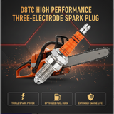 D8TC Spark Plug – Three-Electrode, 12mm Thread & Ceramic Nickel Alloy