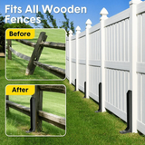 Fence Post Repair Kit – 11-Gauge Steel, H-Shape 80cm Anchor & No-Dig Install