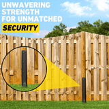 Fence Post Repair Kit – 11-Gauge Steel, H-Shape 80cm Anchor & No-Dig Install