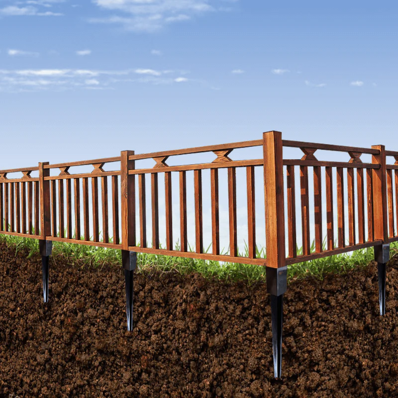 Fence Post Repair Kit – 11-Gauge Steel, H-Shape 80cm Anchor & No-Dig Install
