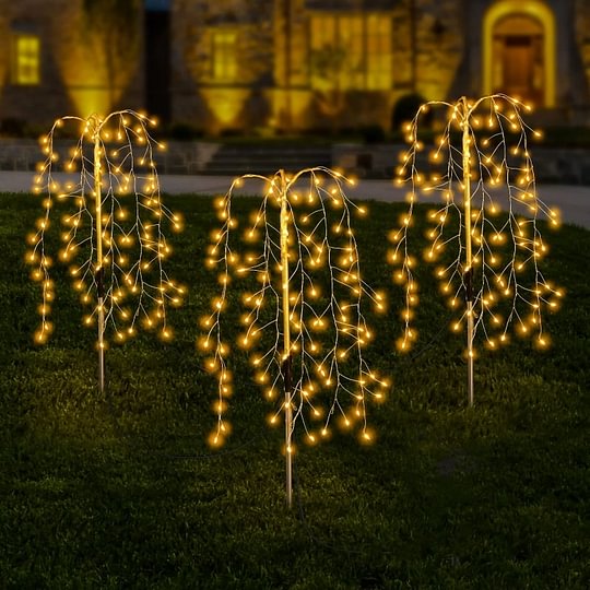 Solar Firework Garden Lights – 100/200 LEDs, IP55 Waterproof & 76cm Swaying Branches