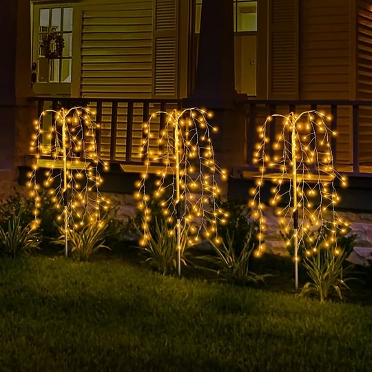 Solar Firework Garden Lights – 100/200 LEDs, IP55 Waterproof & 76cm Swaying Branches