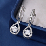 Dangle Earrings Hoop Earrings Teardrop Zircon Mothers Day Gift