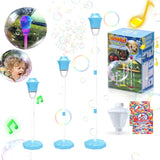 Kids Bubble Machine – 20,000 Bubbles/Min, Music & LED Light, USB Rechargeable