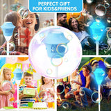 Kids Bubble Machine – 20,000 Bubbles/Min, Music & LED Light, USB Rechargeable
