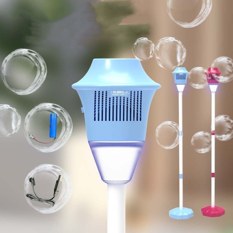Kids Bubble Machine – 20,000 Bubbles/Min, Music & LED Light, USB Rechargeable
