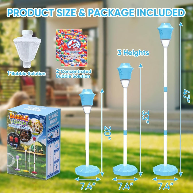 Automatic Bubble Machine – 20,000+ Bubbles Per Minute, LED Lights & Music