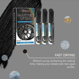 Rim Touch-Up Paint Pen – Black, Scratch Repair, 3-Pack (10ml Each)