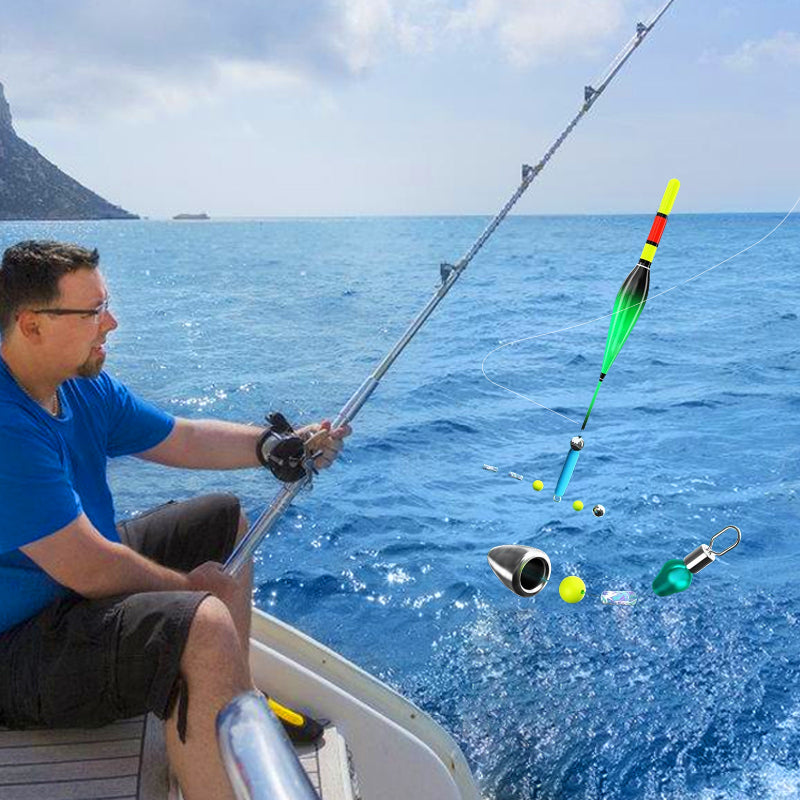 Fishing Rod Set – Automatic Depth-Finding, 100m Line & Glow Float