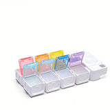 Digital Pill Box with Timer – 4 Daily Alarms, Large LCD, Removable Compartments