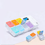 Digital Pill Box with Timer – 4 Daily Alarms, Large LCD, Removable Compartments