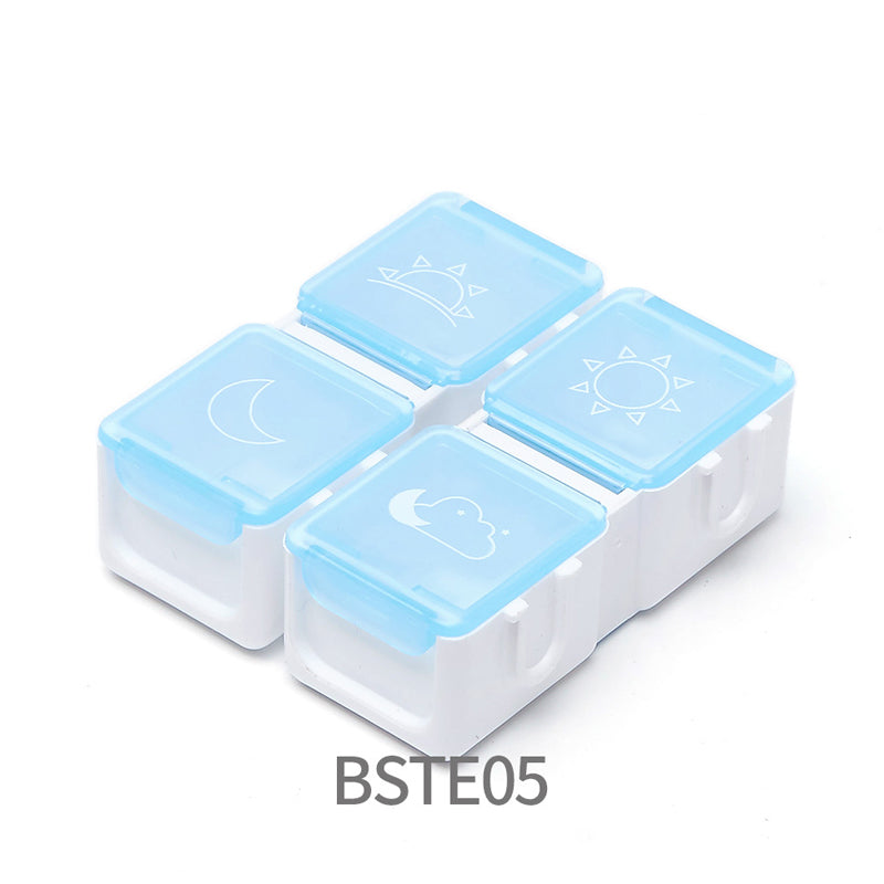 Digital Pill Box with Timer – 4 Daily Alarms, Large LCD, Removable Compartments