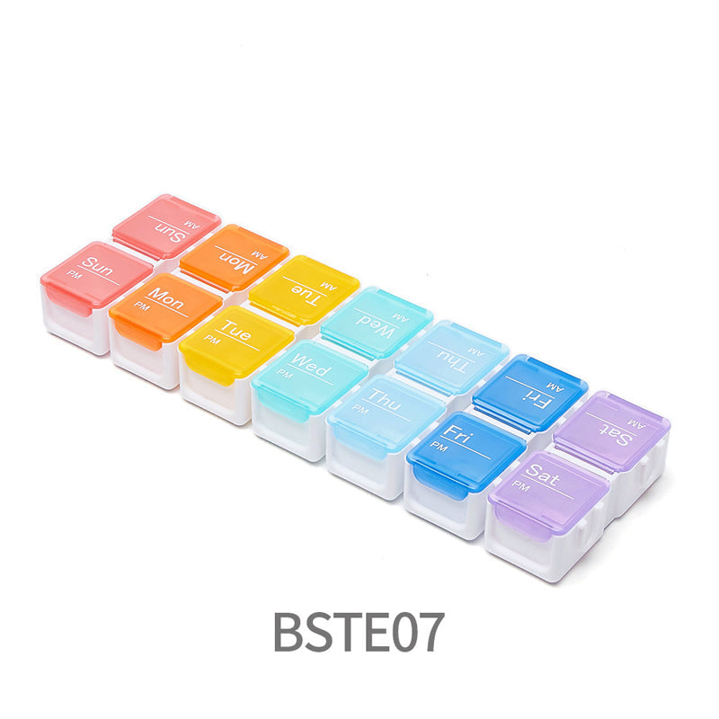 Digital Pill Box with Timer – 4 Daily Alarms, Large LCD, Removable Compartments