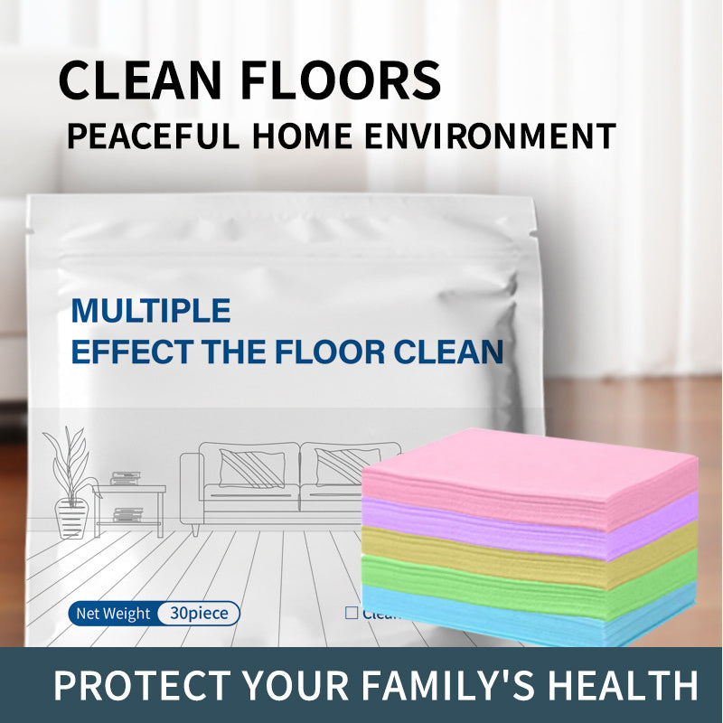 Concentrated Floor Cleaning Tablets – 30-Pack, 5 Colors & Multi-Surface