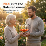Heart-Shaped Bird Feeder – Iron Flower Bowl, Rust-Resistant & Hanging Chain