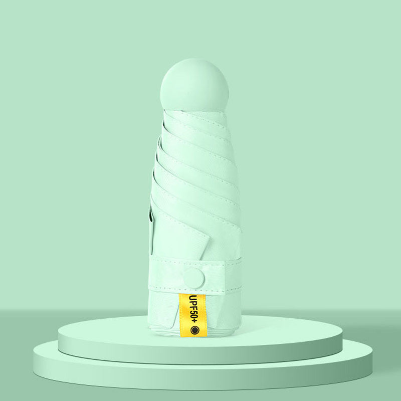 Capsule Pocket Umbrella – UPF50+ UV Protection, Windproof & Compact