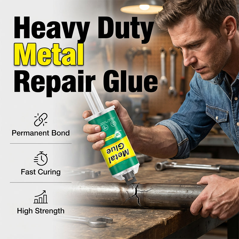 2-Component Metal Epoxy Adhesive – 60g, Waterproof & 1:1 Dual Syringe