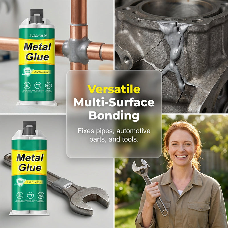 2-Component Metal Epoxy Adhesive – 60g, Waterproof & 1:1 Dual Syringe