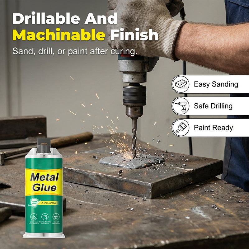 2-Component Metal Epoxy Adhesive – 60g, Waterproof & 1:1 Dual Syringe