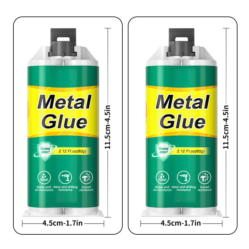 2-Component Metal Epoxy Adhesive – 60g, Waterproof & 1:1 Dual Syringe